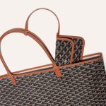 Goyard Saint Louis GM Tote Bag Black and Brown - Image 4